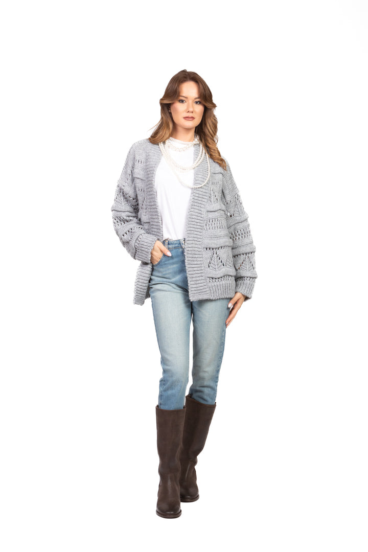 Vicolo - Cardigan aperto traforato Art. 33047F
