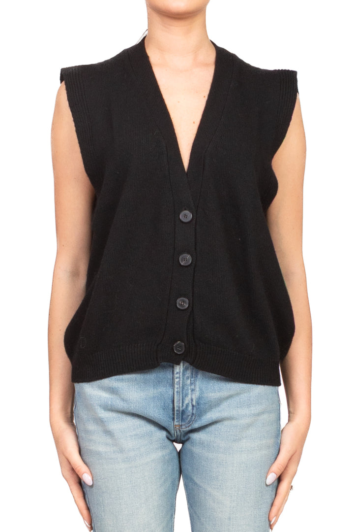 Vicolo - Gilet scollo v con bottoni Art. 77277F