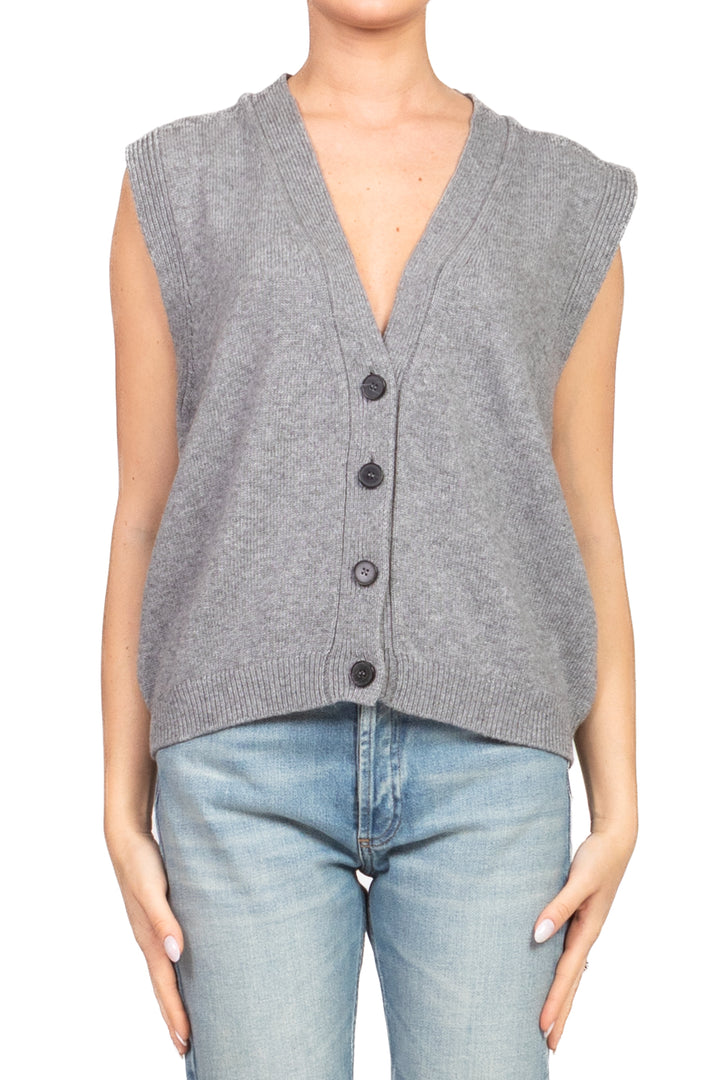Vicolo - Gilet scollo v con bottoni Art. 77277F