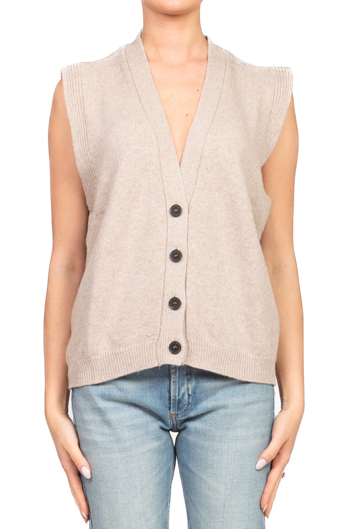 Vicolo - Gilet scollo v con bottoni Art. 77277F