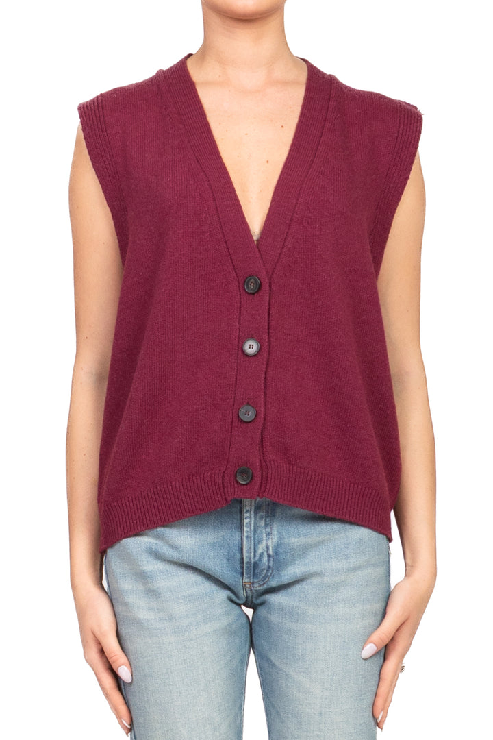 Vicolo - Gilet scollo v con bottoni Art. 77277F