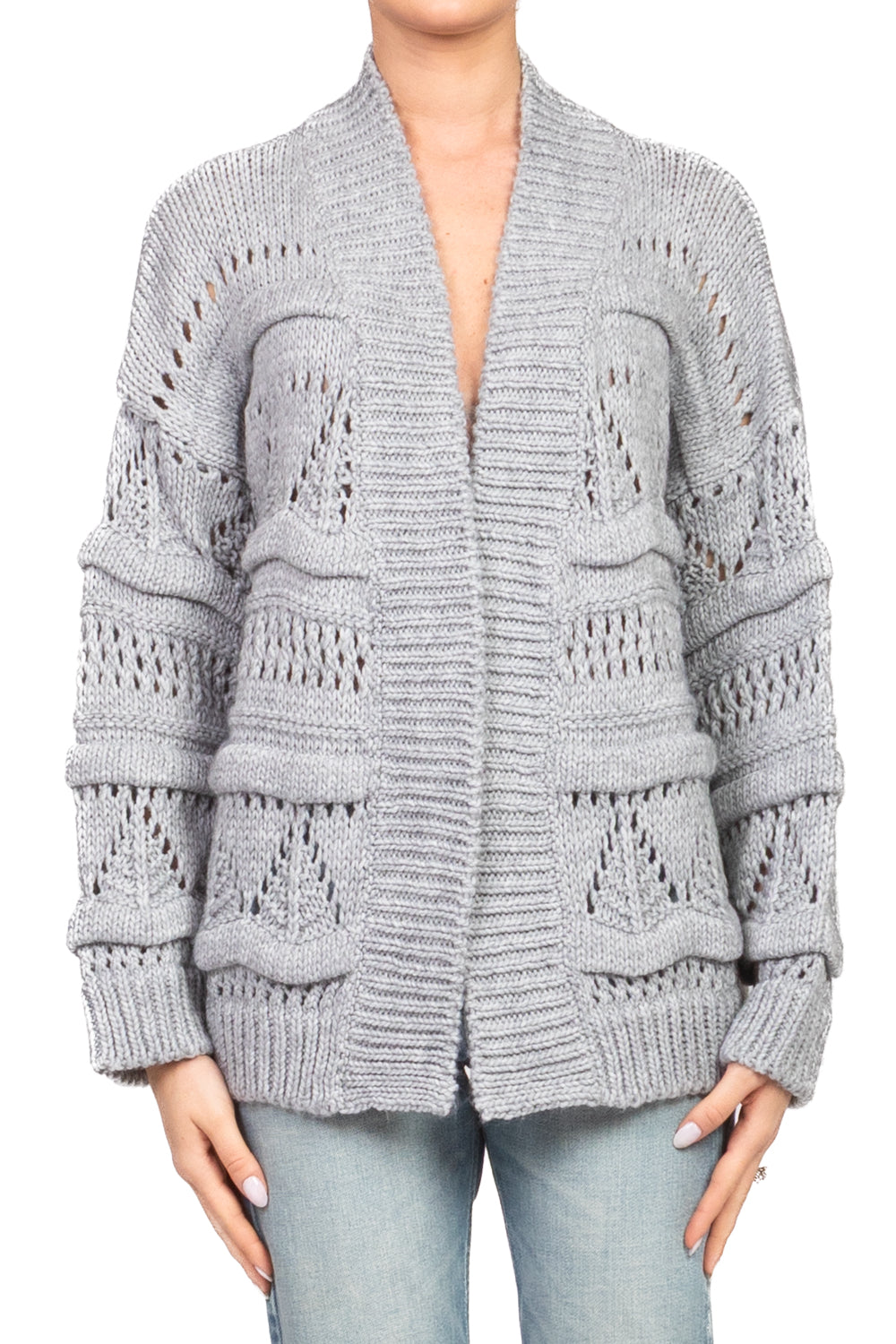 Vicolo - Cardigan aperto traforato Art. 33047F