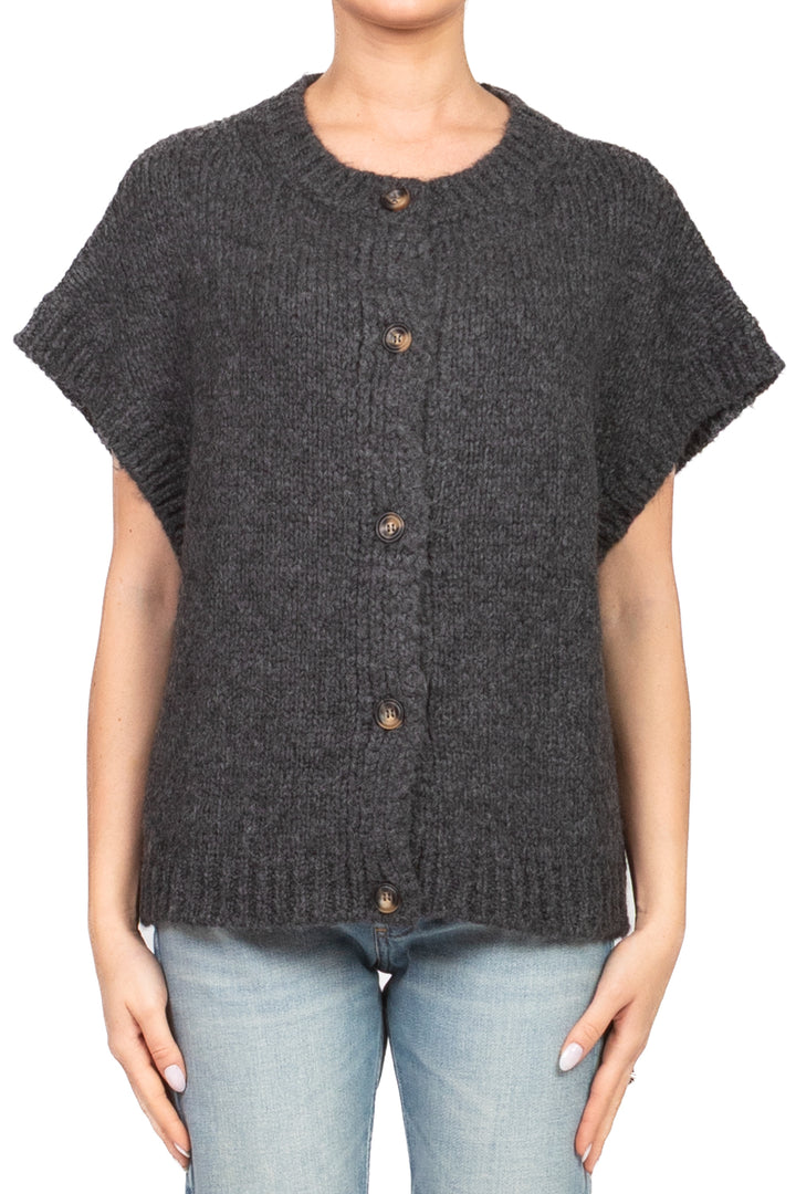 Vicolo - Gilet girocollo con bottoni Art. 33054F