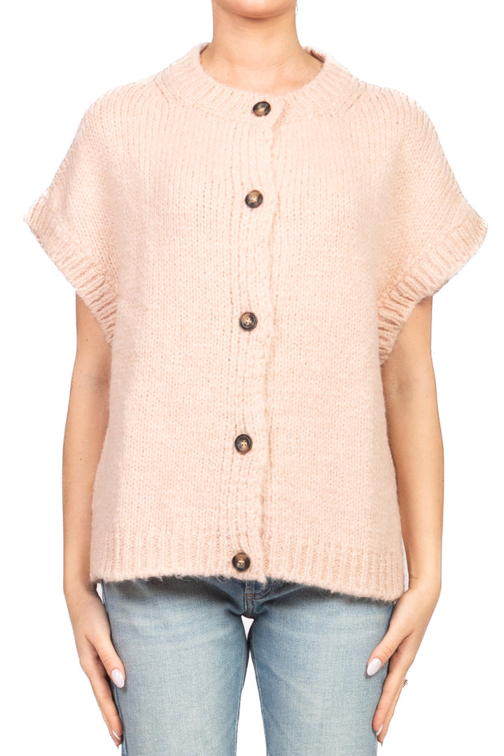 Vicolo - Gilet girocollo con bottoni Art. 33054F