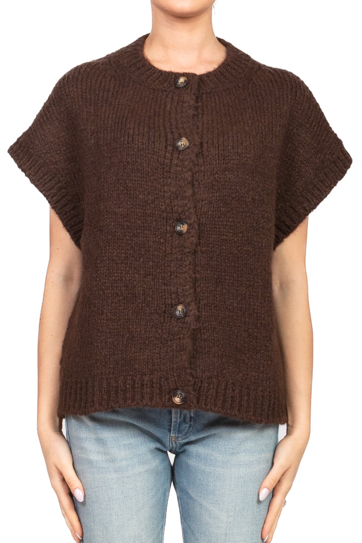 Vicolo - Gilet girocollo con bottoni Art. 33054F