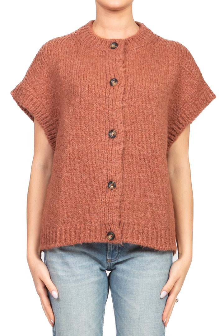 Vicolo - Gilet girocollo con bottoni Art. 33054F