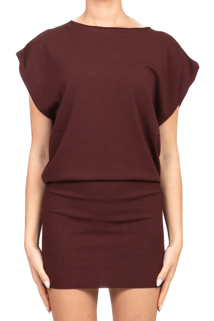 Vicolo - Abito in maglia smanicato Art. 22182F