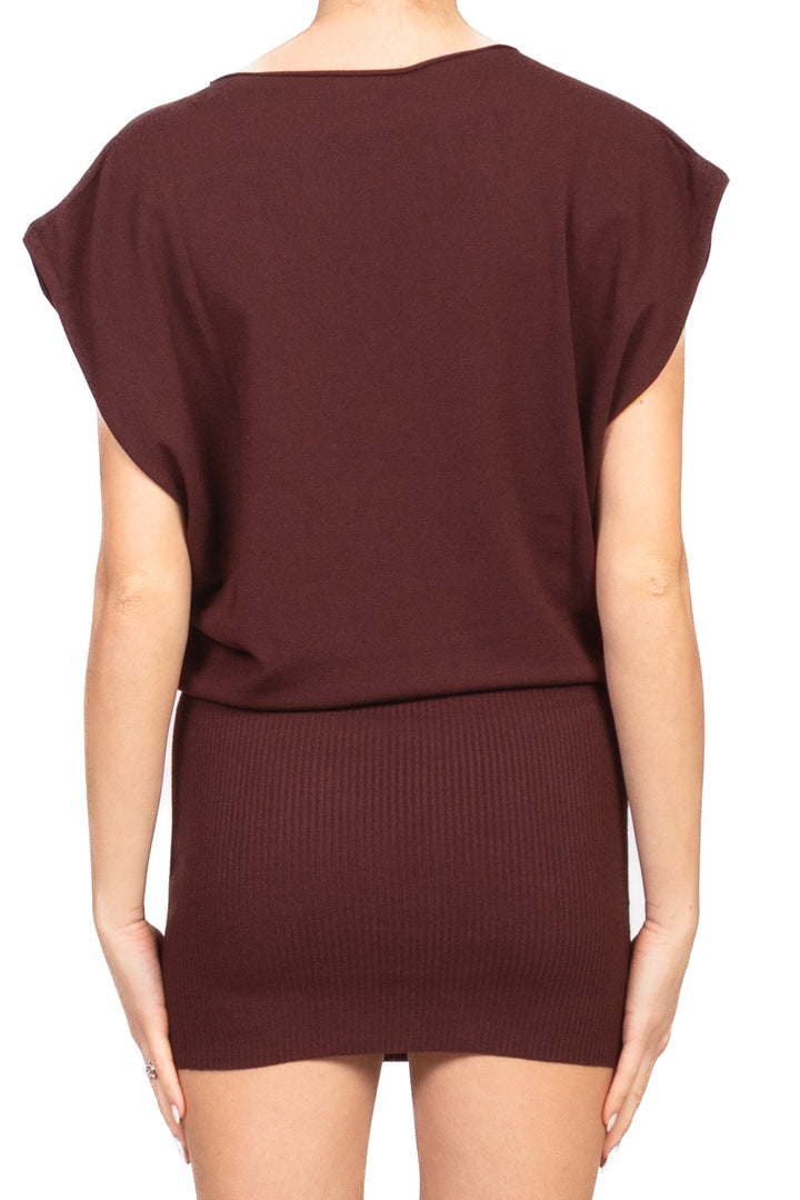 Vicolo - Abito in maglia smanicato Art. 22182F