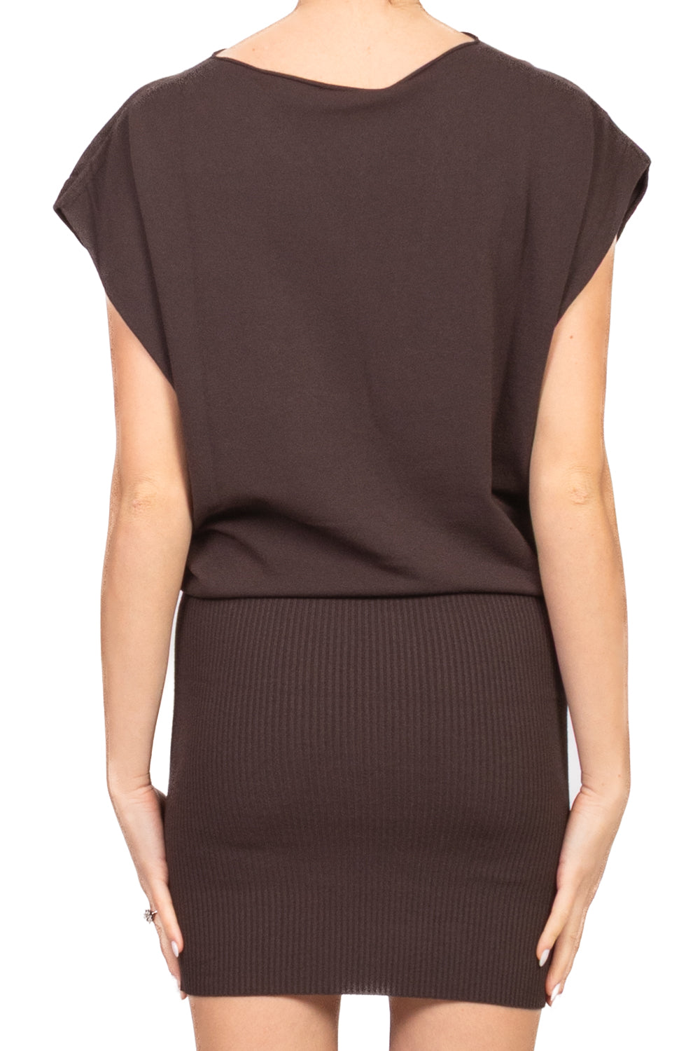 Vicolo - Abito in maglia smanicato Art. 22182F