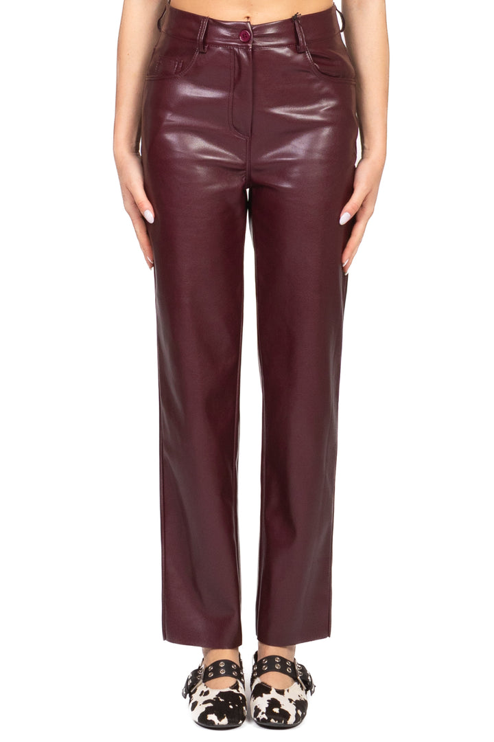 Tensione In - Pantalone ecopelle crop Art. 225092