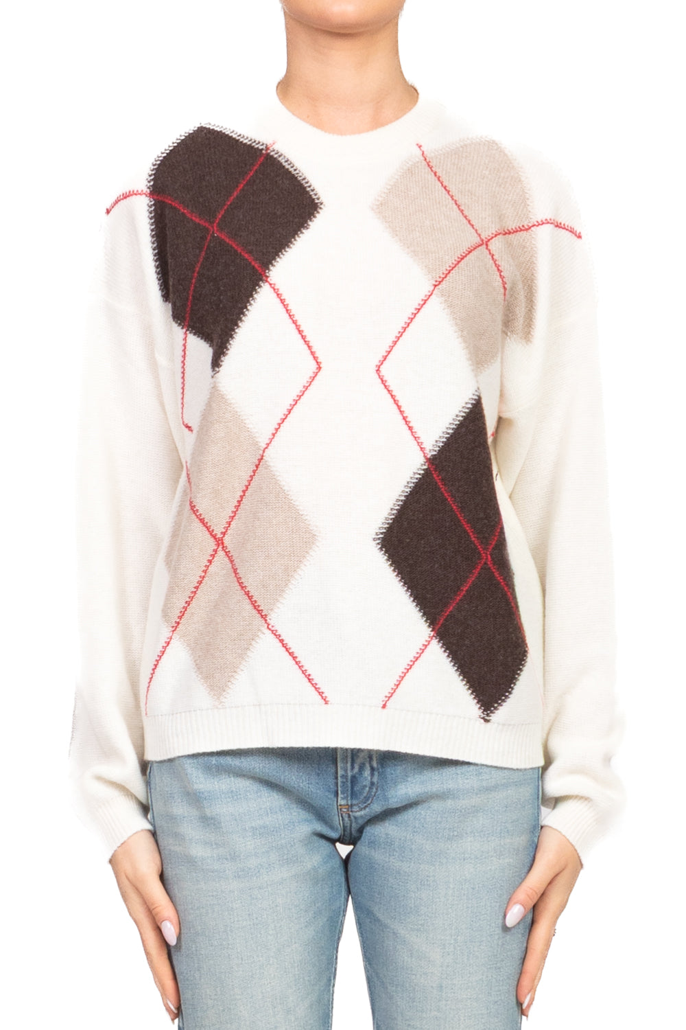 Vicolo - Maglia girocollo rombi Art. 77195F