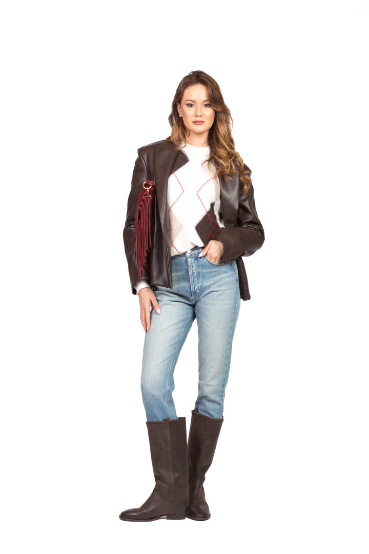 Vicolo - Maglia girocollo rombi Art. 77195F