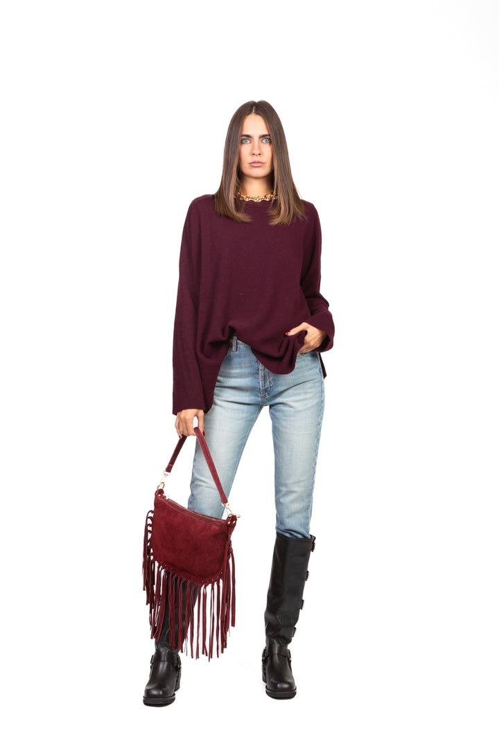 Tensione In - Maglia girocollo con spacchetti Art. WL157AI25