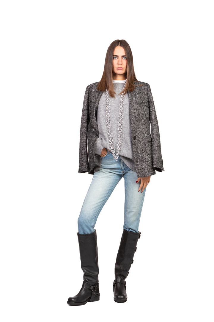 Tensione In - Maglia girocollo con spacchetti Art. WL157AI25