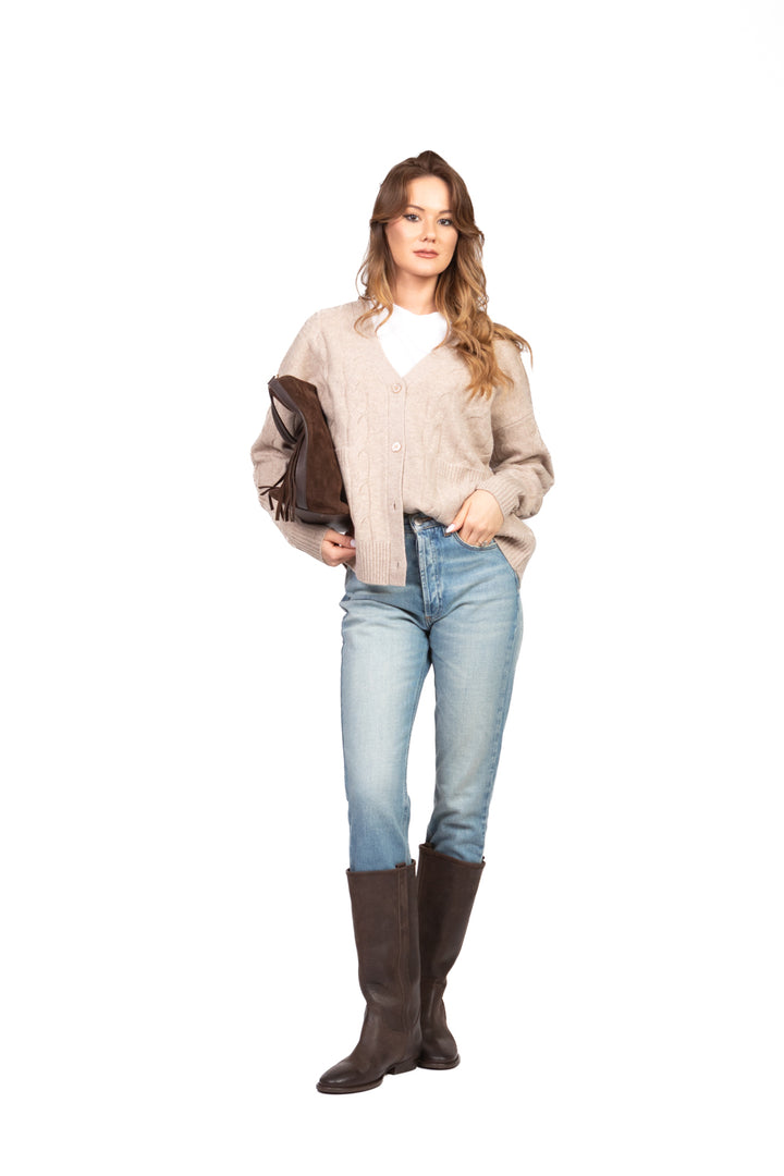 Tensione In - Cardigan con trecce Art. WL767AI25