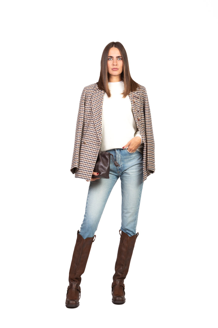 Tensione In - Giacca quadretti doppio petto Art. 26B1192