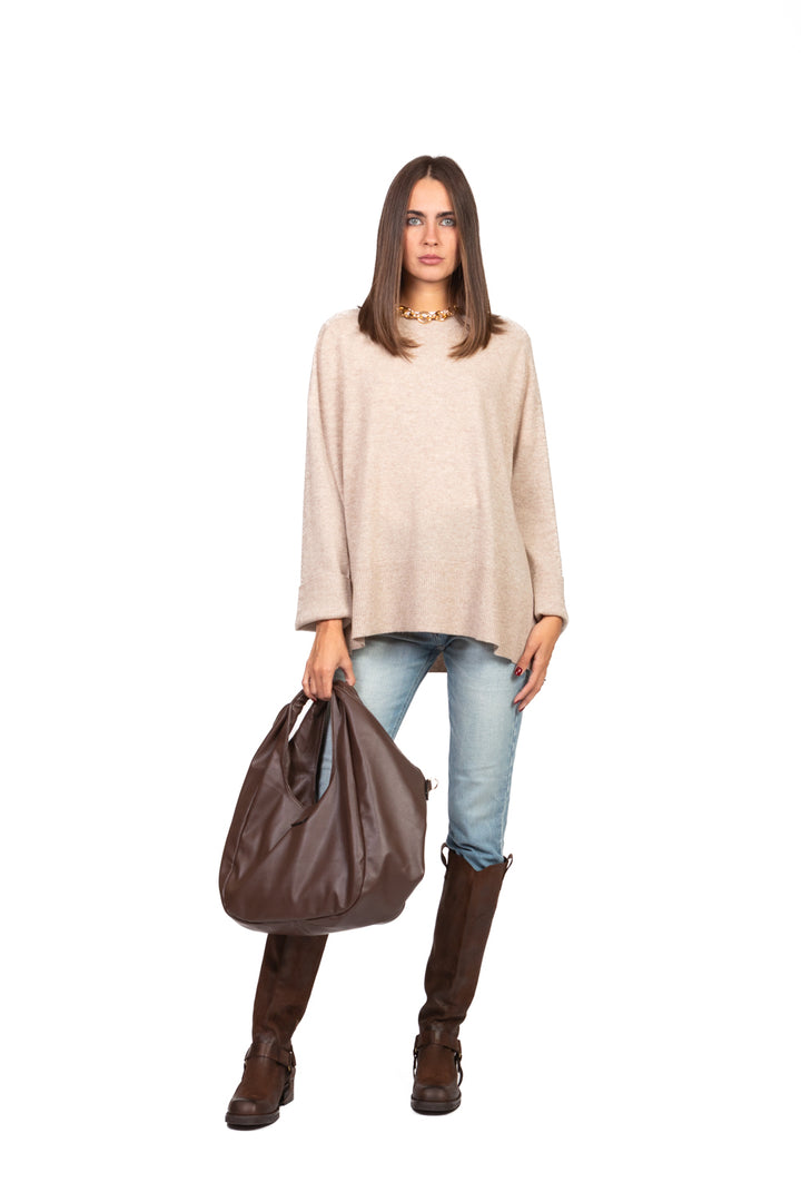 Tensione In - Maglia girocollo con spacchetti Art. WL157AI25