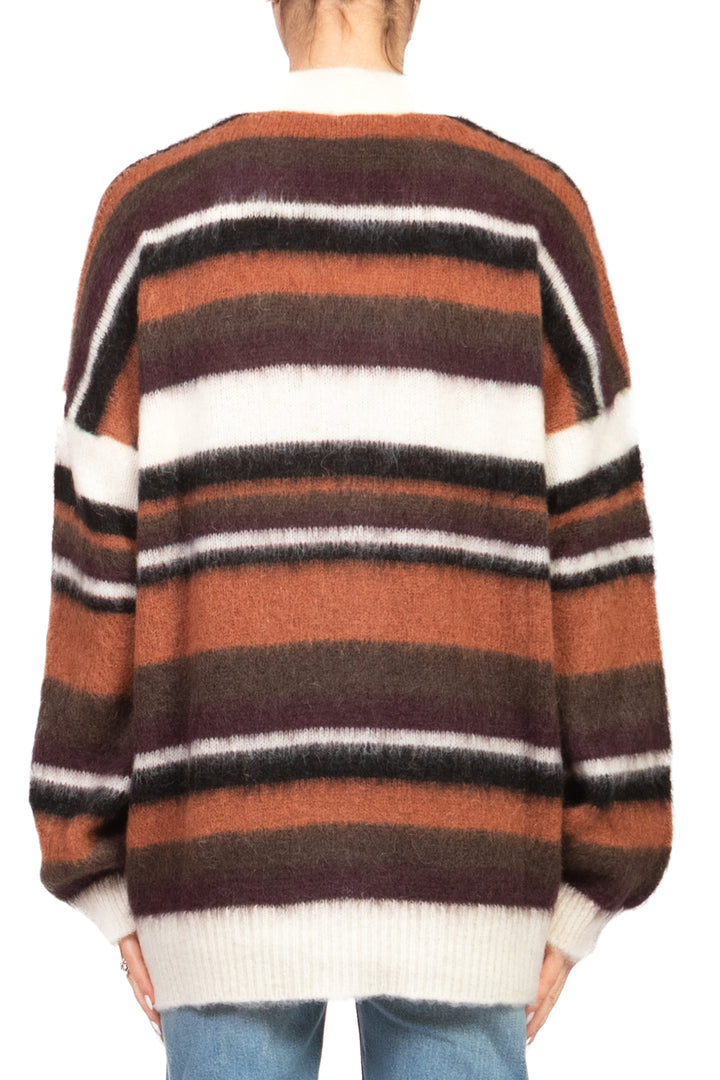Vicolo - Cardigan mohair rigato Art. 55178F