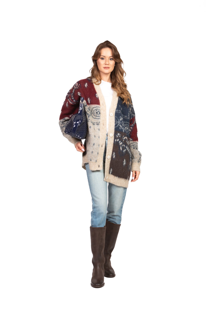 Kontatto - Cardigan fantasia bandana Art. 3M1041NI