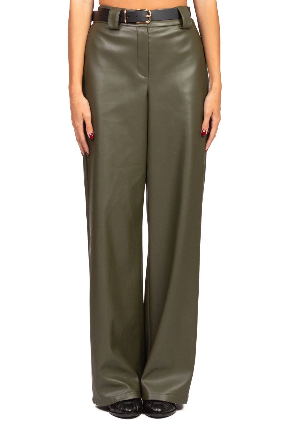 Tensione In - Pantalone ecopelle gamba dritta Art. 26P1054