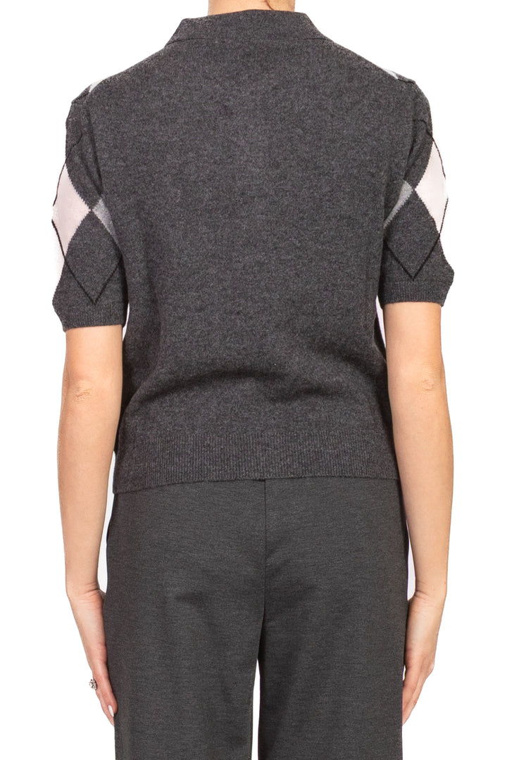 Tensione In - Maglia polo mezza manica con rombi Art. WL1055