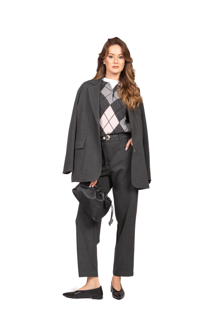 Tensione In - Pantalone carrot in punto milano Art. 26P1202