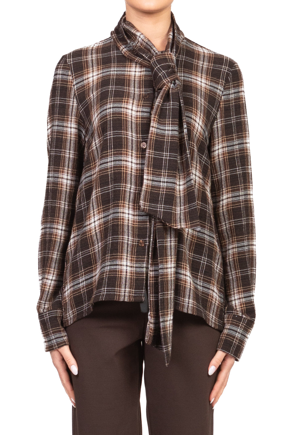 Have One - Camicia check con fiocco Art. CJK-P114