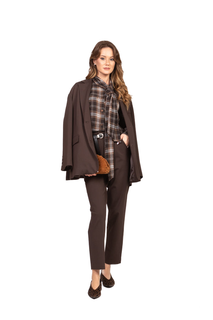 Tensione In - Pantalone carrot in punto milano Art. 26P1202