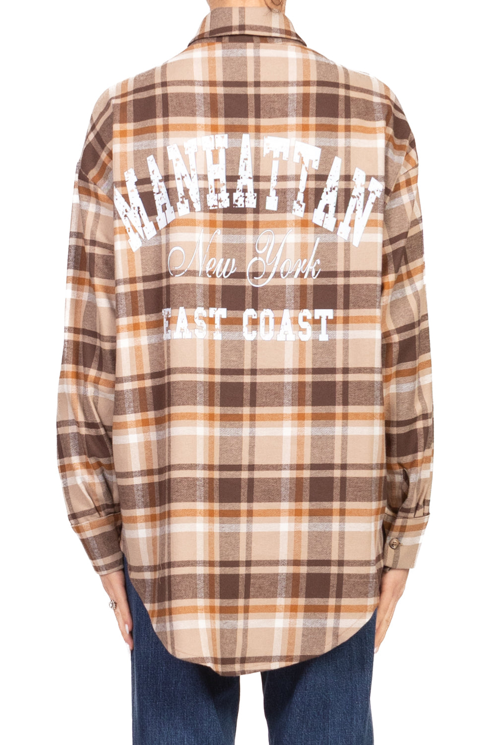Tensione In - Camicia check flanella con stampa Art. 26C1194