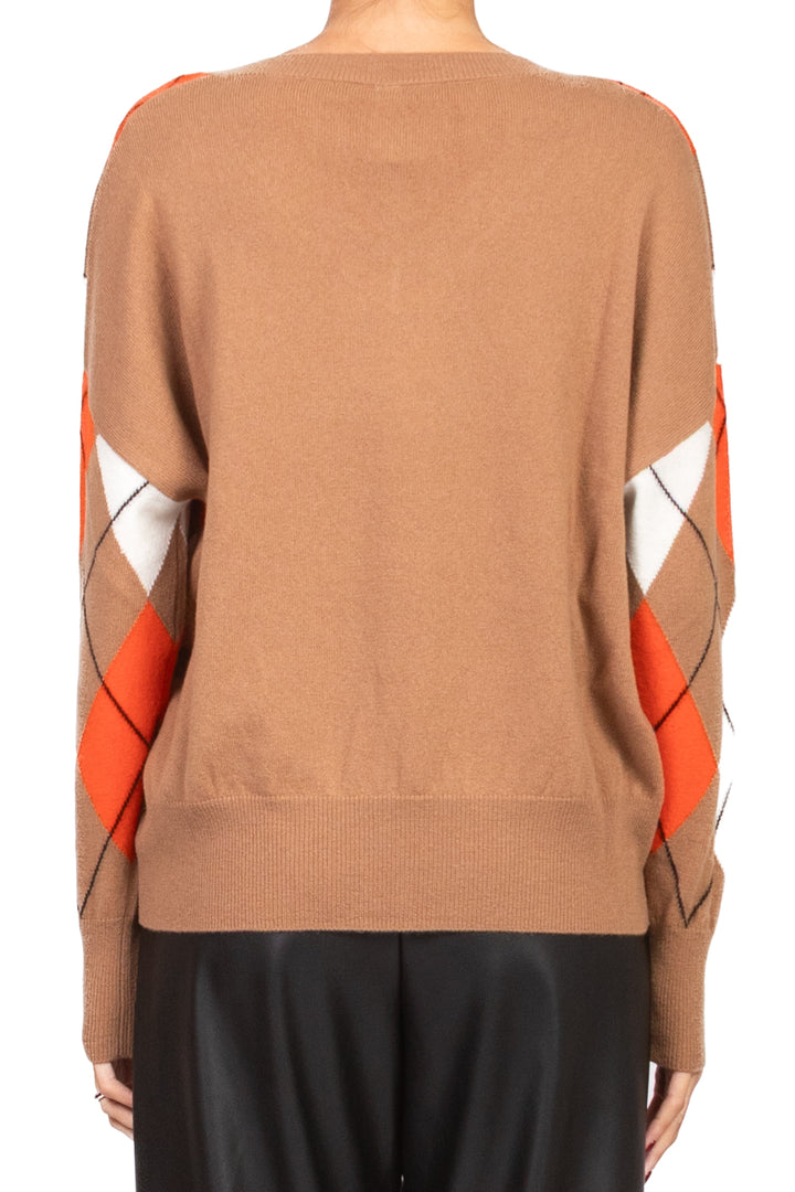 Tensione In - Maglia scollo V con rombi Art. WL1057