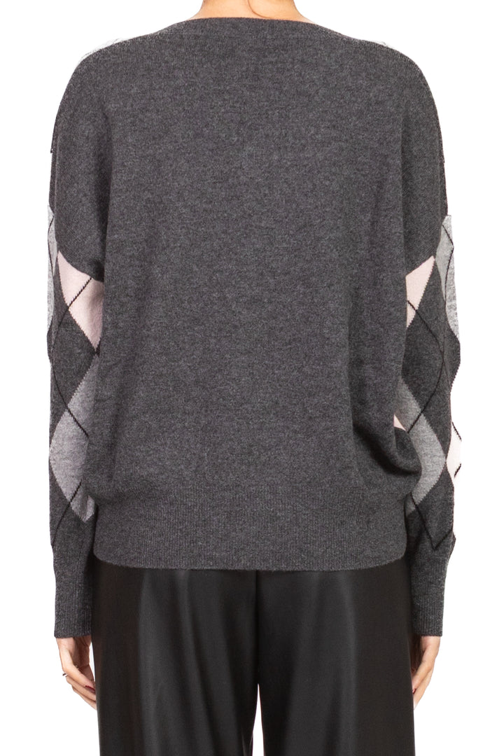 Tensione In - Maglia scollo V con rombi Art. WL1057