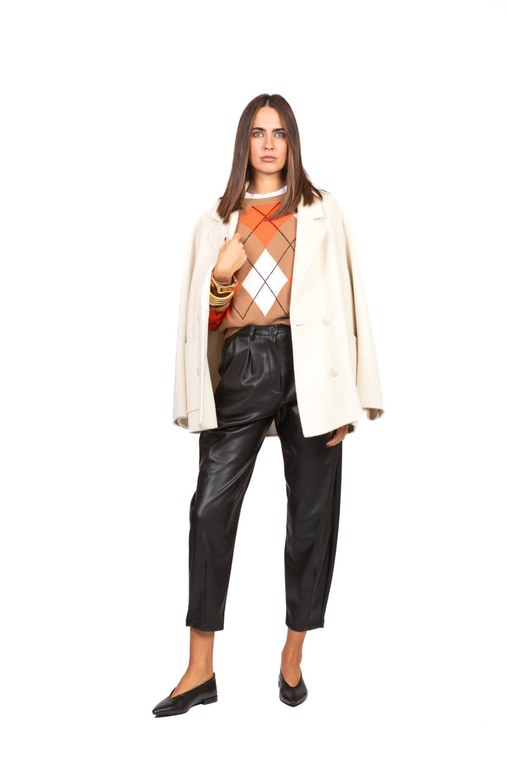 Tensione In - Maglia girocollo con rombi Art. WL1056