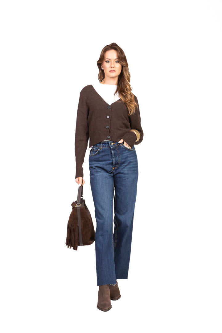 Vicolo - Cardigan crop scollo a v Art. 77282F