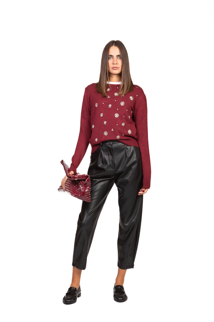 Have One - Maglia girocollo con applicazioni Art. MNC-P052