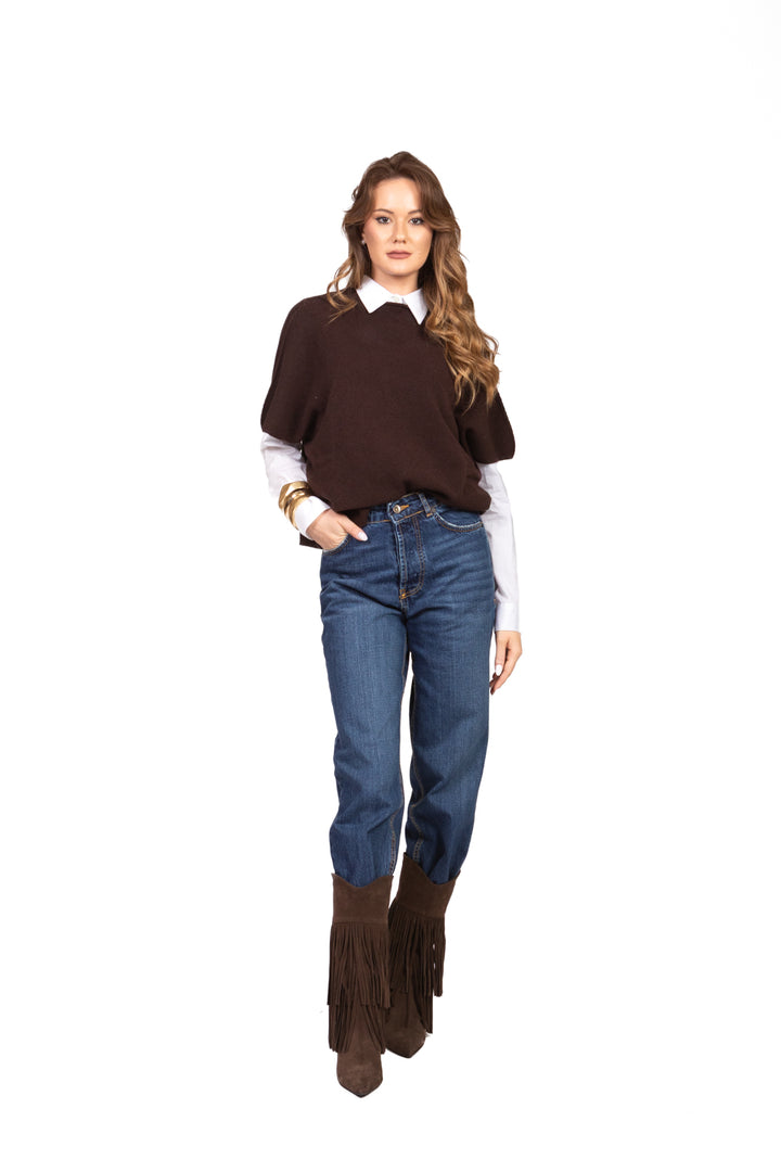 Kontatto - Maglia smanicata collo cratere Art. 3M0840CN