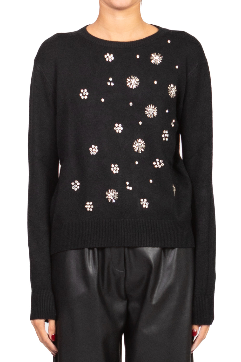 Have One - Maglia girocollo con applicazioni Art. MNC-P052