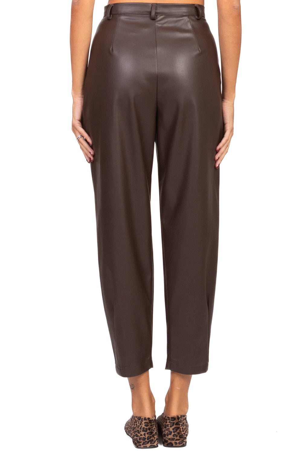 Dixie - Pantalone carrot ecopelle Art. P845Y162