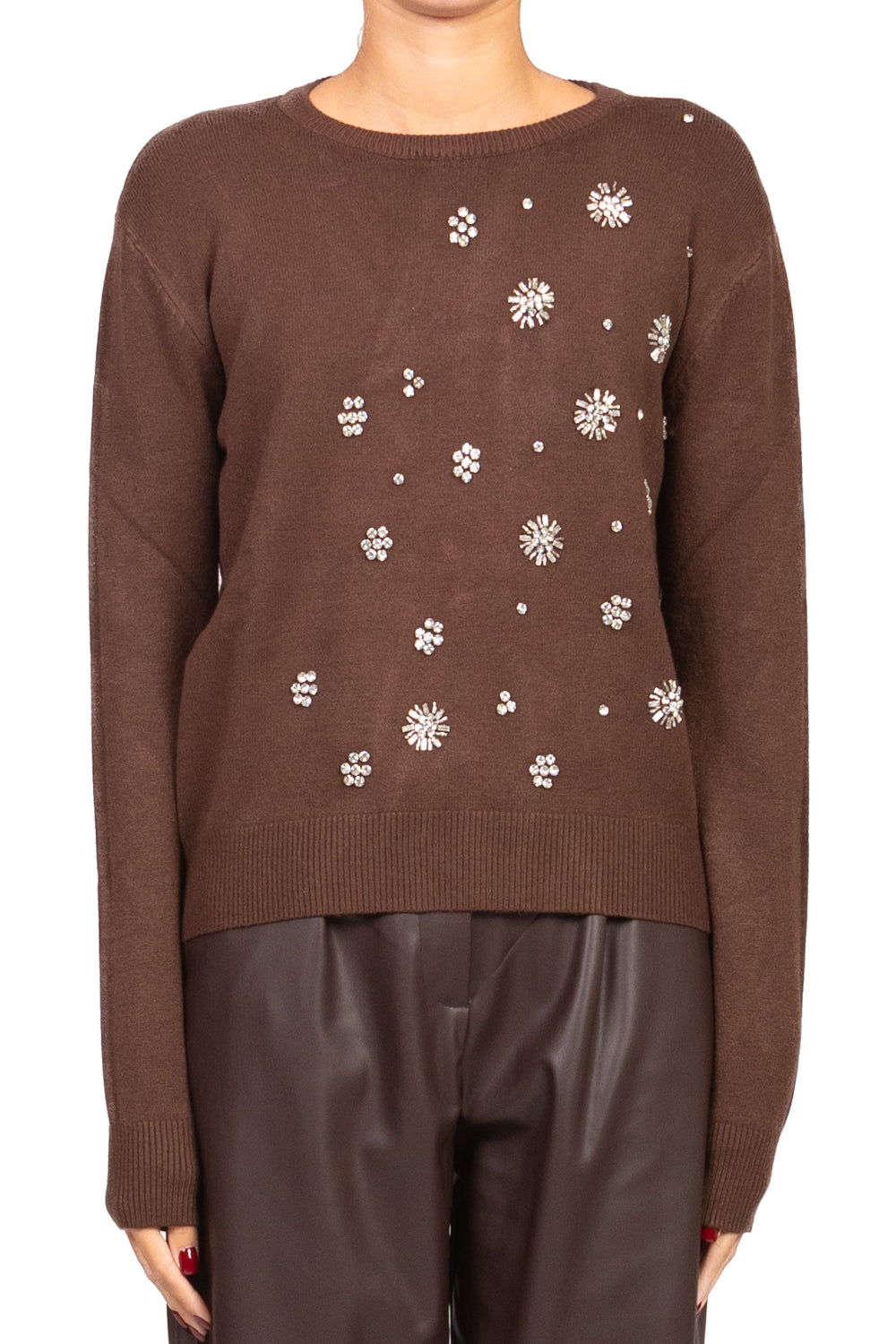 Have One - Maglia girocollo con applicazioni Art. MNC-P052