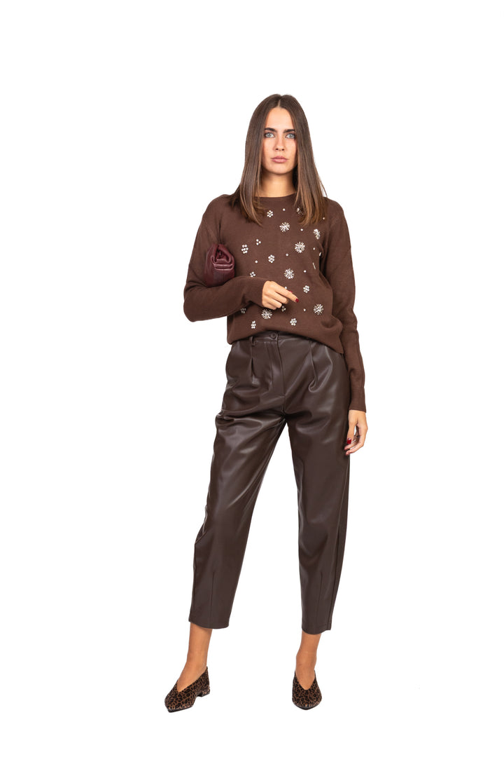 Have One - Maglia girocollo con applicazioni Art. MNC-P052