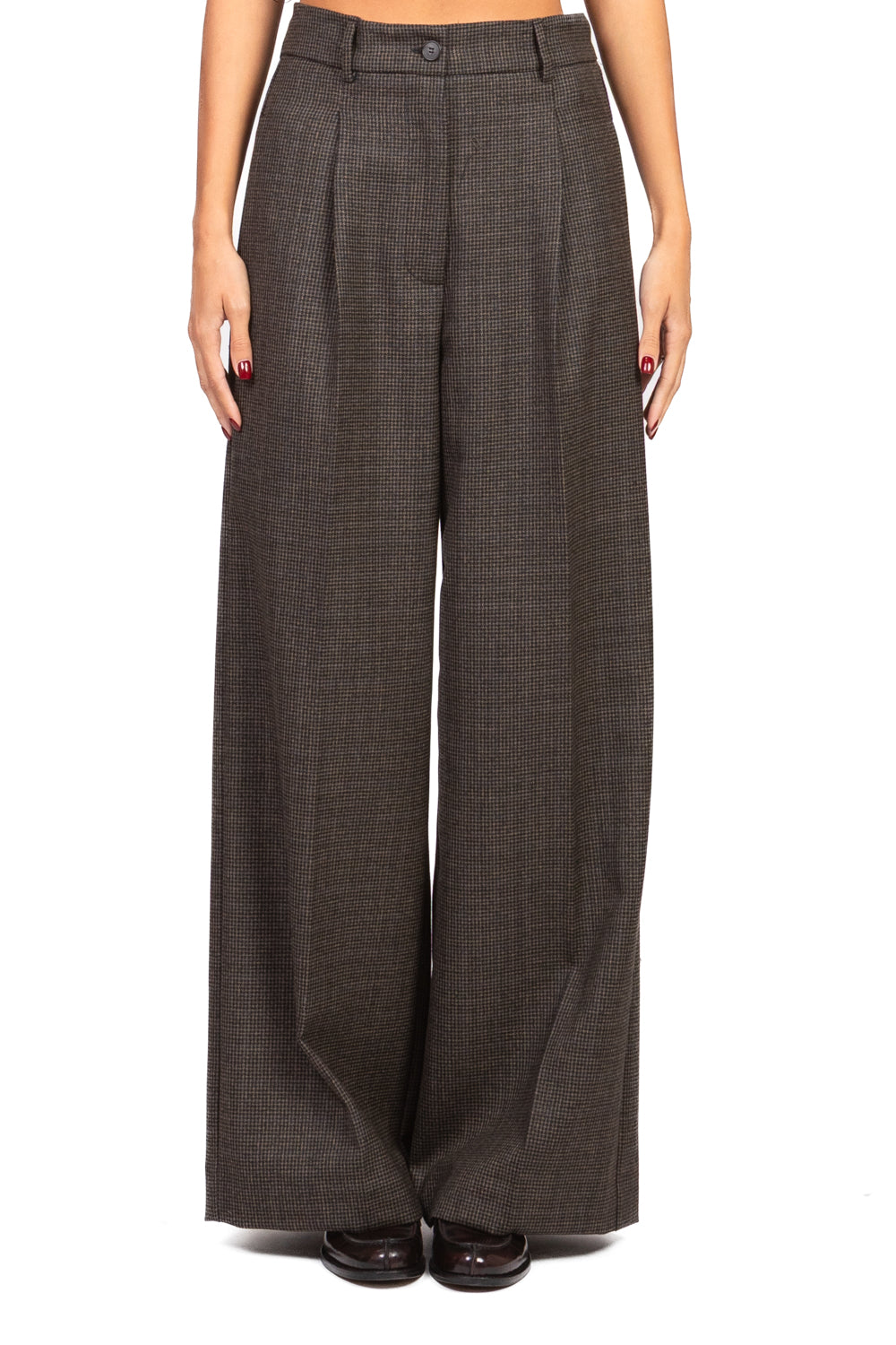Vicolo - Pantalone palazzo pied de poule Art. TF1181