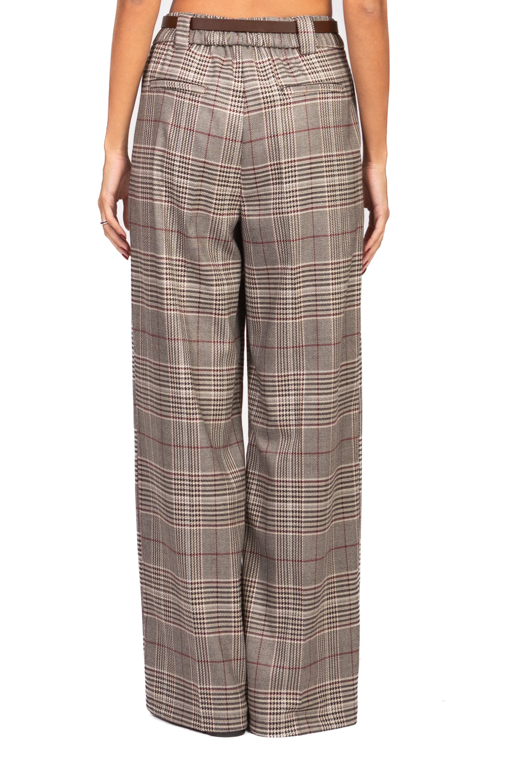 Tensione In - Pantalone check gamba dritta Art. 26P1169