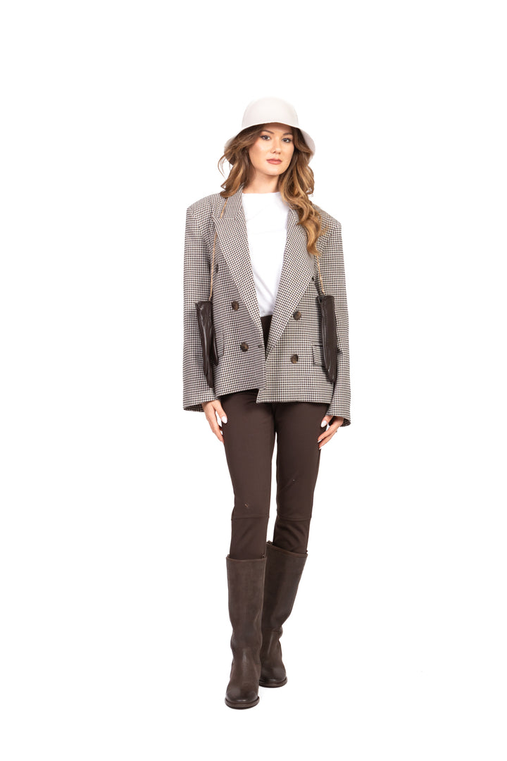 Tensione In - Giacca quadretti con guanti Art. 37908