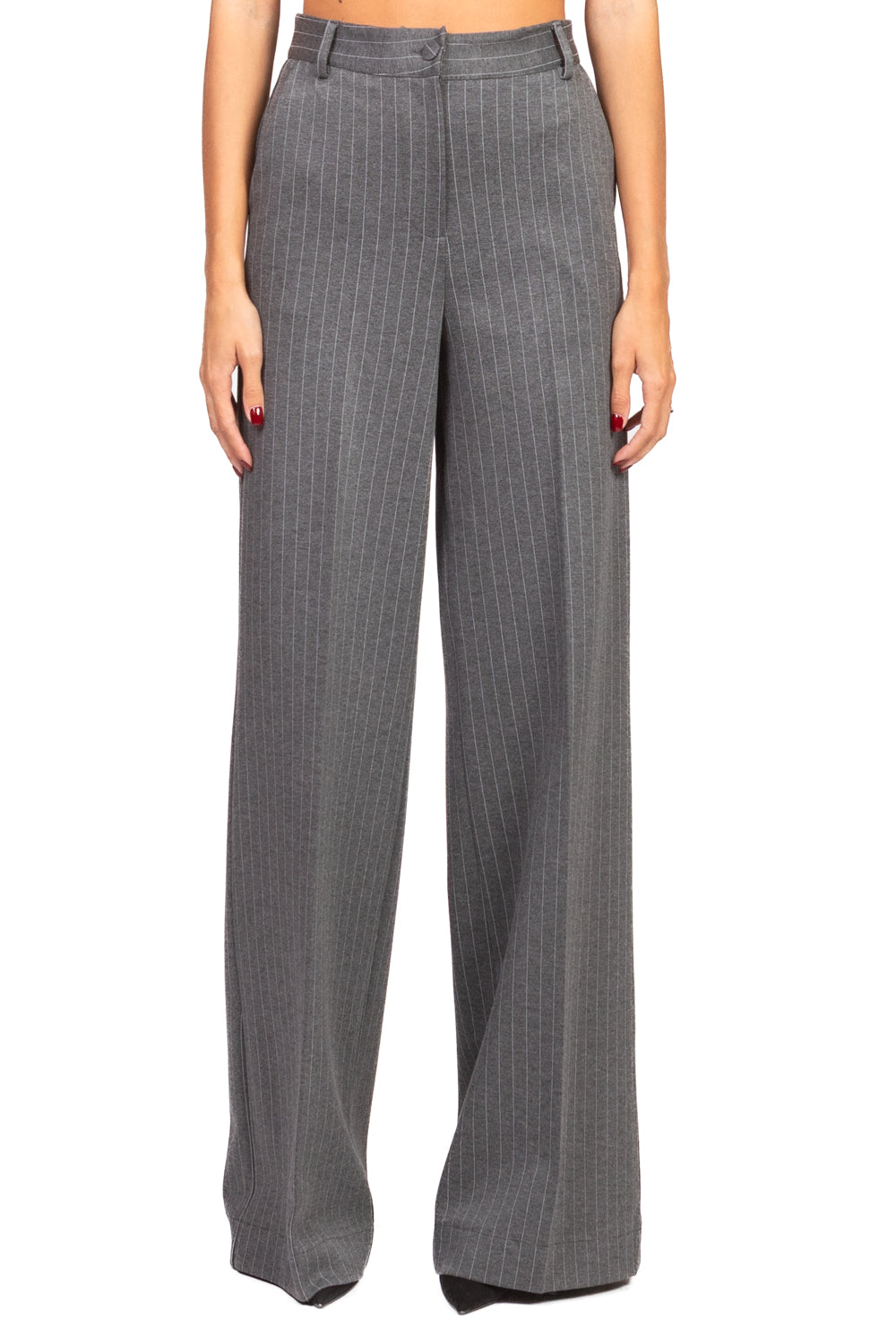 Have One - Pantalone palazzo gessato Art. PMI-P241
