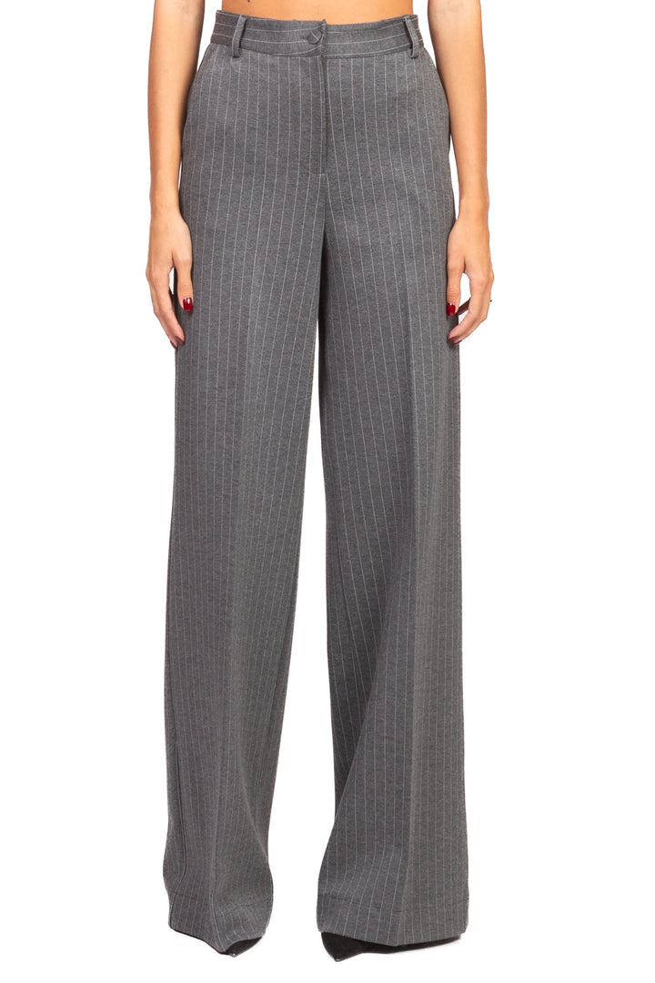 Have One - Pantalone palazzo gessato Art. PMI-P241