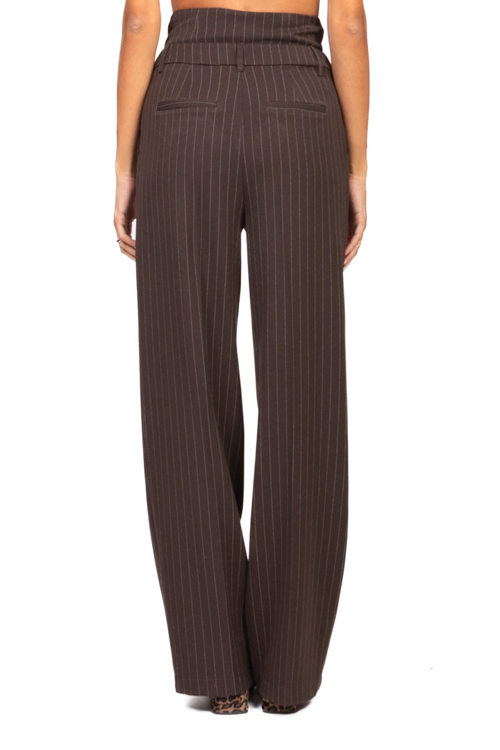 Imperial - Pantalone palazzo gessato doppia patta Art. P6E9KKK