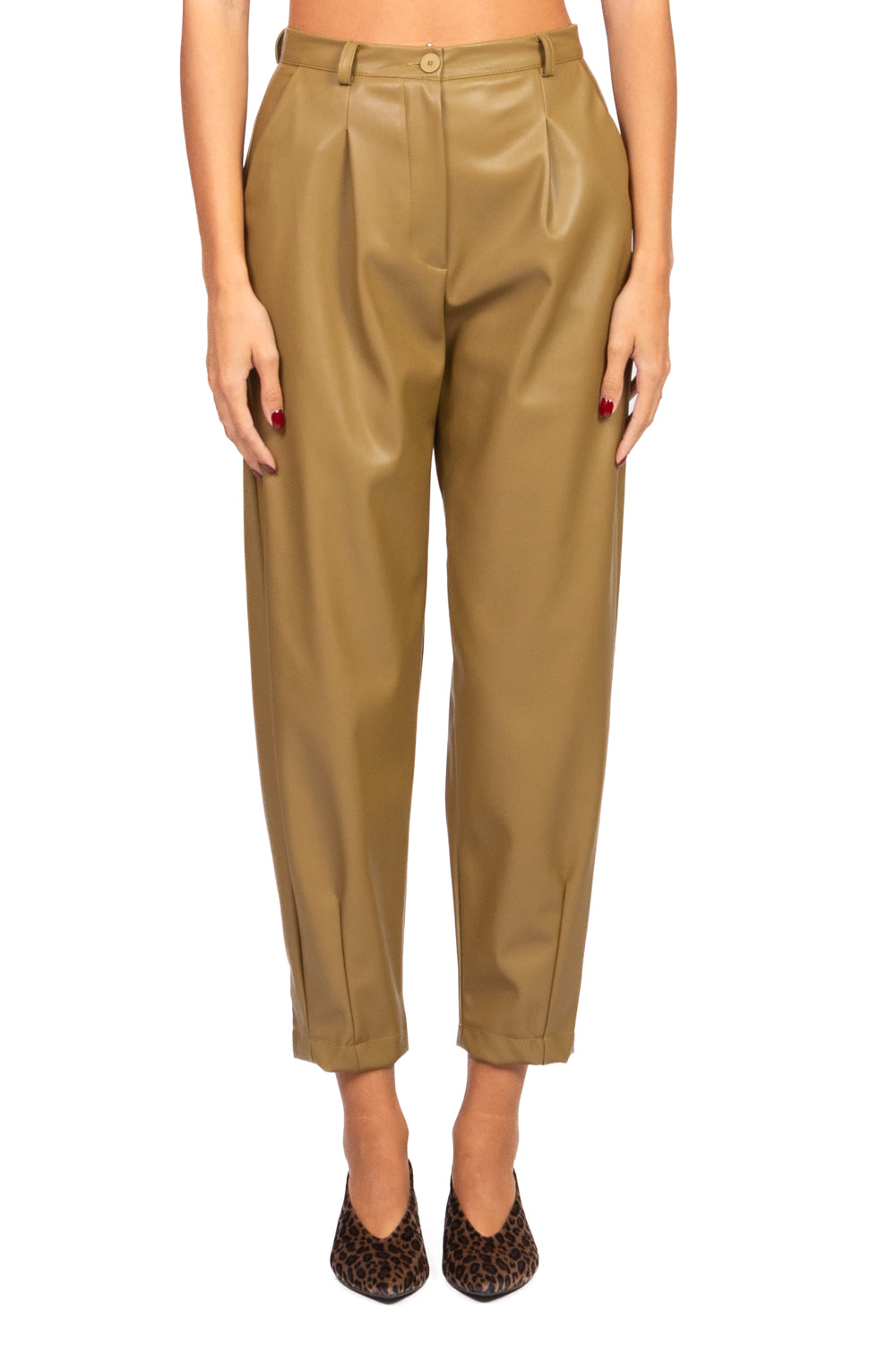 Dixie - Pantalone carrot ecopelle Art. P845Y162