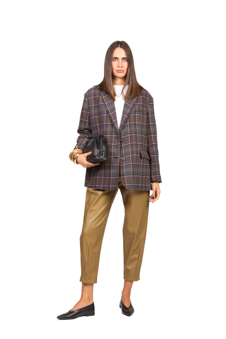 Dixie - Pantalone carrot ecopelle Art. P845Y162