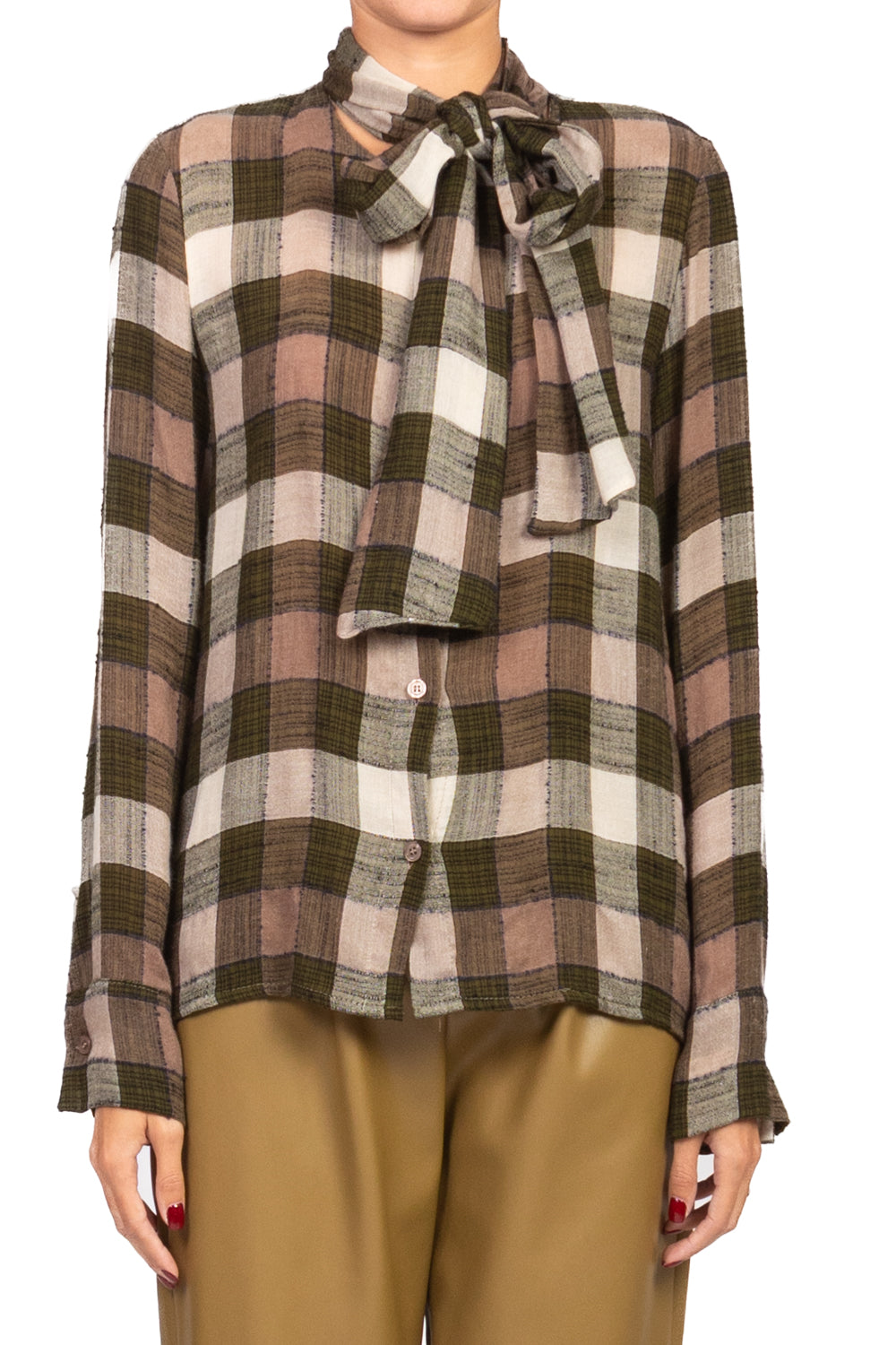 Have One - Camicia quadri con fiocco Art. CJK-P115