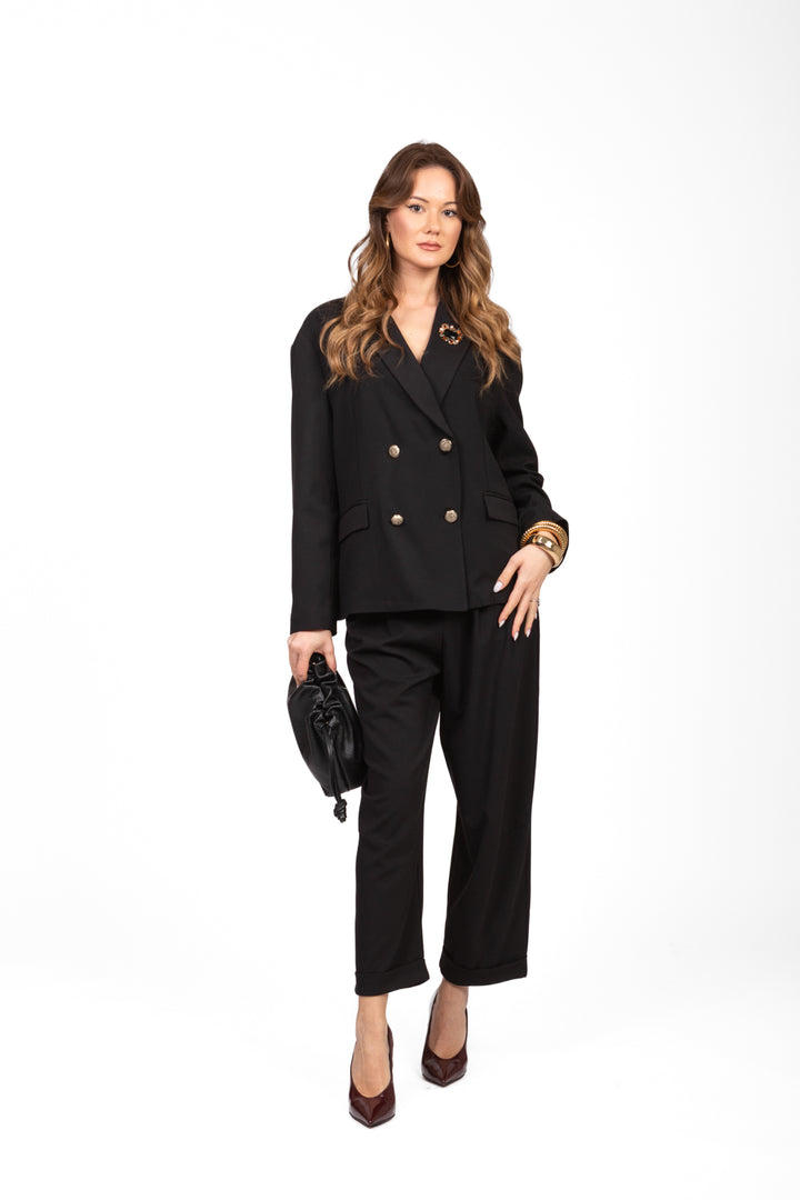 Tensione In - Pantalone baggy con pinces Art. 26P1209
