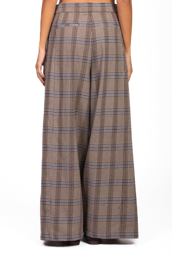 Tensione In - Pantalone palazzo check Art. 37915